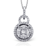 Simon G. Pendant 18k Gold (White) 0.8 ct Diamond - MP1517-18K photo