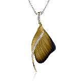 Simon G. Pendant 18k Gold (White, Yellow) 0.16 ct Diamond - DP171-18K photo