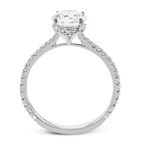 Simon G. Straight Platinum White Round Cut Engagement Ring - LR2835-W-PLS photo3