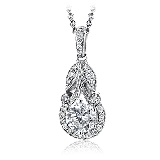 Simon G. Pendant 18k Gold (White) 0.16 ct Diamond - TP629-18K photo