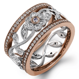 Simon G. Right Hand Ring Platinum (Rose, White) 0.78 ct Diamond - MR1153-R-PT photo