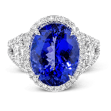 Simon G. Color Ring 18k Gold (White) 7.83 ct Tanzanite 1.24 ct Diamond - R9269-18K-S photo2