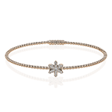 Simon G. Bangle 18k Gold (Rose, White) 0.11 ct Diamond - LB2342-R-18KWR photo