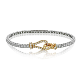 Simon G. Bracelet 18k Gold (White, Yellow) 1 ct Diamond - MB1733-Y-18K photo