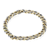 Simon G. Gent Bracelet 14k Gold (White, Yellow) - BT1011-Y-14K-TITANIUM photo