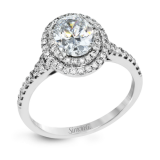 Simon G. 18k White Gold Diamond Engagement Ring - MR2884 photo