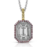 Simon G. Pendant 18k Gold (Rose, White, Yellow) 1.16 ct Diamond - TP159-18K3T photo