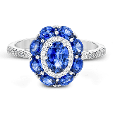 Simon G. Color Ring 18k Gold (White) 2.29 ct Sapphire 0.21 ct Diamond - MR2995-18K-S photo2