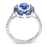 Simon G. Color Ring 18k Gold (White) 2.29 ct Sapphire 0.21 ct Diamond - MR2995-18K-S photo3
