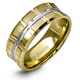 Simon G. Men Ring 18k Gold (White, Yellow) - LG110-18K photo