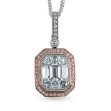 Simon G. Pendant 18k Gold (Rose, White) 2.23 ct Diamond - MP1527-18KRW photo