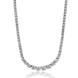 Simon G. Necklace 18k Gold (White) 3.55 ct Diamond - LP4496-18K photo