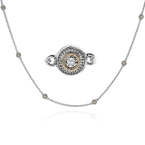 Simon G. Necklace 18k Gold (Rose, White) 0.18 ct Diamond - CH111-18K photo