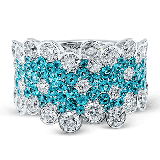 Simon G. Color Ring 18k Gold (White) 1.43 ct Paraiba Tourmaline 2.96 ct Diamond - LP2269-18K photo2