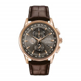 CITIZEN Eco-Drive Sport Luxury World Chrono Mens Watch Stainless Steel - AT8113-04H photo