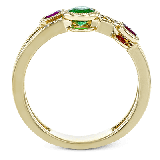 Simon G. Color Ring 18k Gold (Yellow) 0.61 ct Emerald, Ruby 0.04 ct Diamond - LR2287-18K photo3