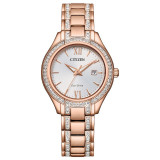 CITIZEN Eco-Drive Dress/Classic Crystal Ladies Watch Stainless Steel - FE1233-52A photo
