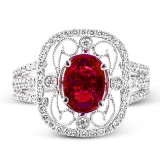 Simon G. Color Ring 18k Gold (White) 2.06 ct Rubellite 0.54 ct Diamond - TR610-18K photo2