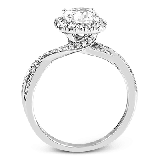 Simon G. 0.29 ctw Criss Cross 18k White Gold Round Cut Engagement Ring - MR1394-A-W-18KS photo3