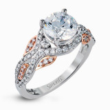 Simon G. 18k White Gold Diamond Engagement Ring - DR349 photo