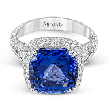 Simon G. Color Ring 18k Gold (White) 5.34 ct Sapphire 0.68 ct Diamond - MR2345-18K-S photo2