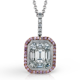 Simon G. Pendant 18k Gold (Rose, White) 0.87 ct Diamond - TP188-18K photo