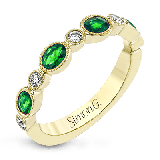 Simon G. Color Ring 18k Gold (Yellow) 0.65 ct Emerald 0.15 ct Diamond - LR2462-Y-18K photo