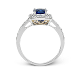 Simon G. Color Ring 18k Gold (White) 1.46 ct Sapphire 0.53 ct Diamond - LP2358-18KW-S photo2