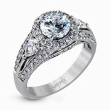 Simon G. 18k White Gold Diamond Engagement Ring - MR1506 photo