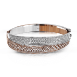 Simon G. Bangle 18k Gold (Rose, White) 4.69 ct Diamond - MB1579-18K photo